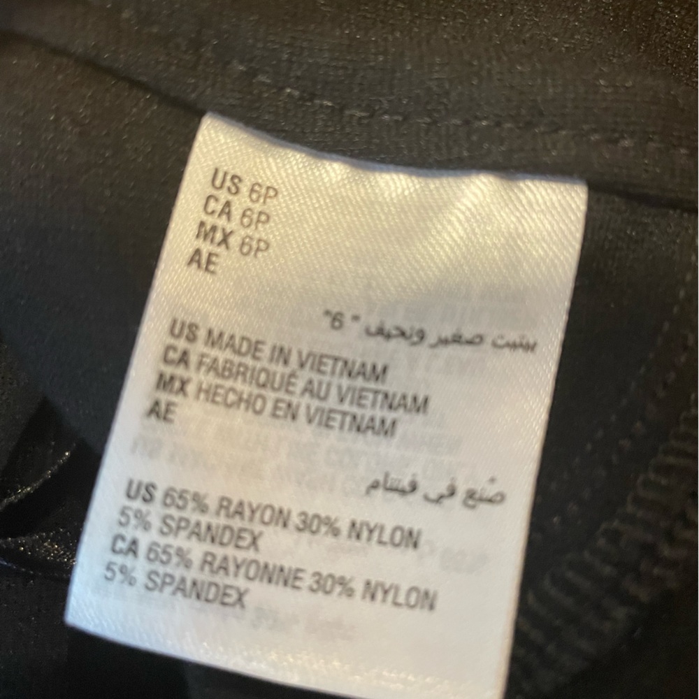 Inc. International Concepts Black Dress Leggings Size 6P - Picture 11 of 11